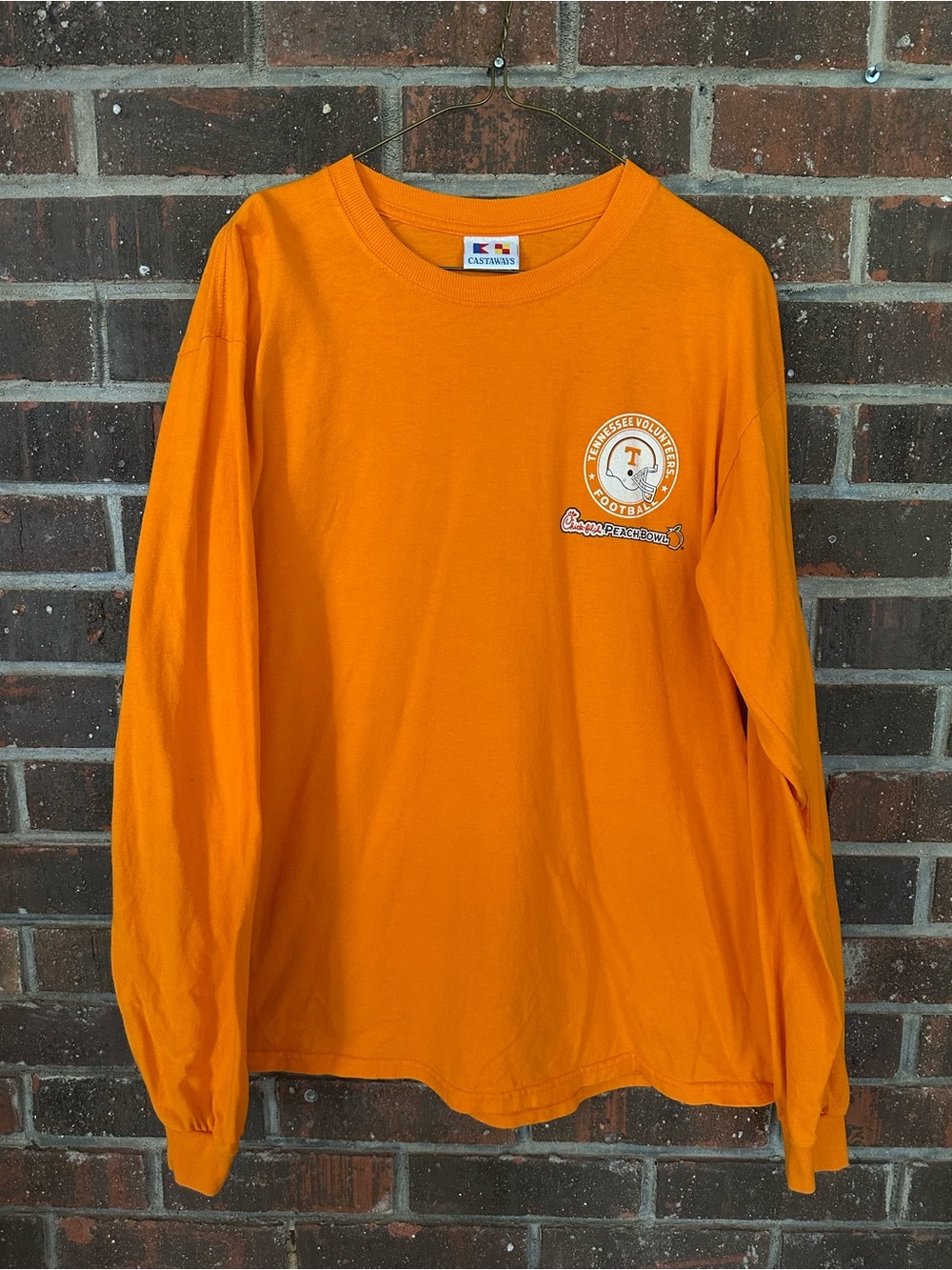 Vintage Orange 2004 Tennessee Volunteers Chick-Fil-A Peach Bowl Event T-Shirt